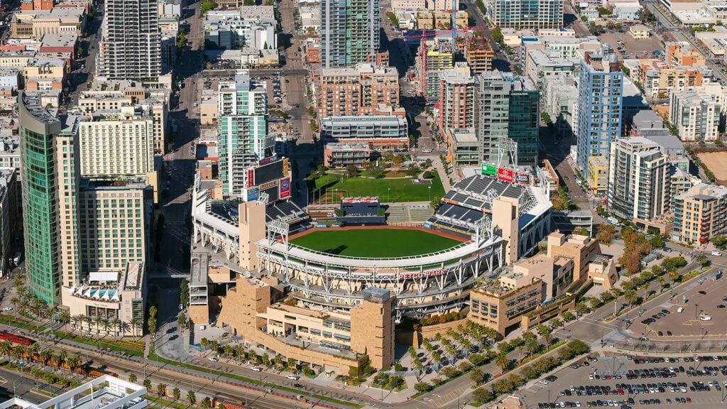 Downtown San Diego skyline near Petco Park