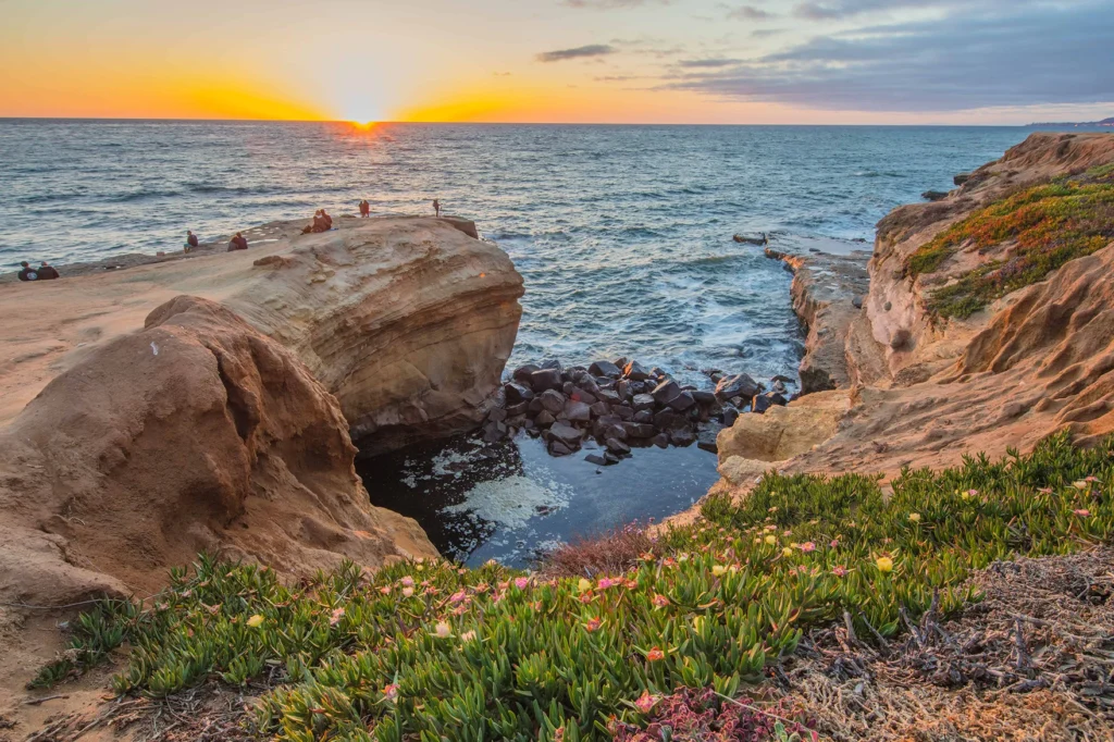 Pacific sunset from the cliffs