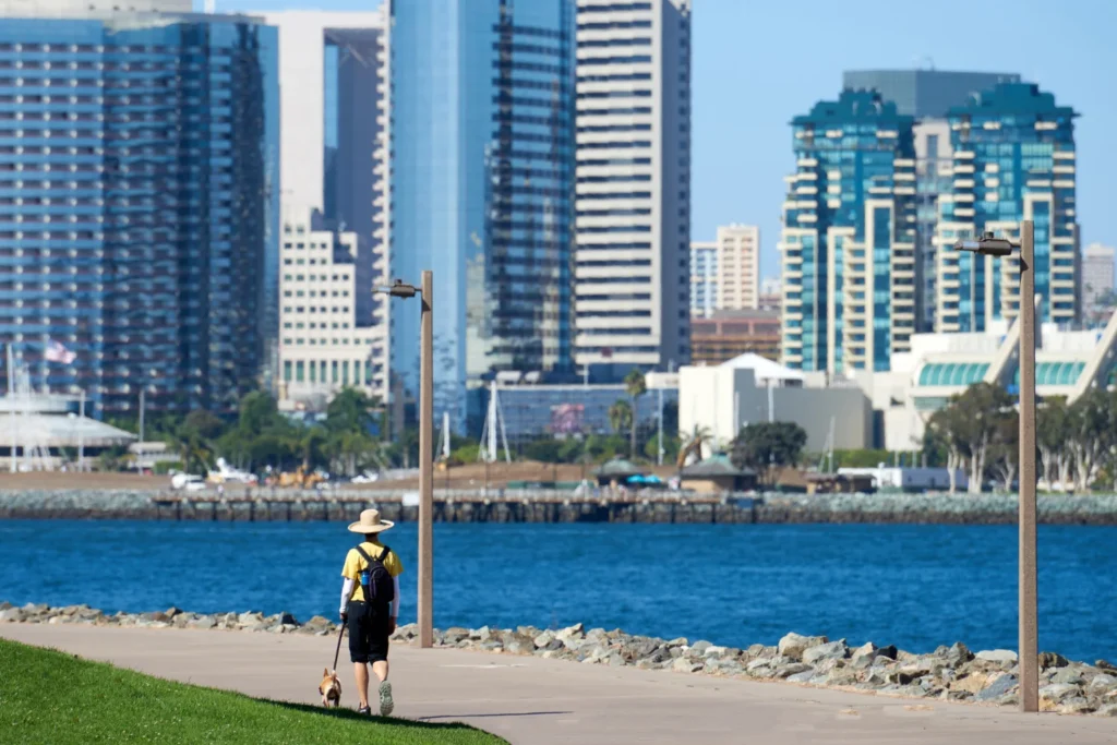 Waterfront walkway at Seaport Village