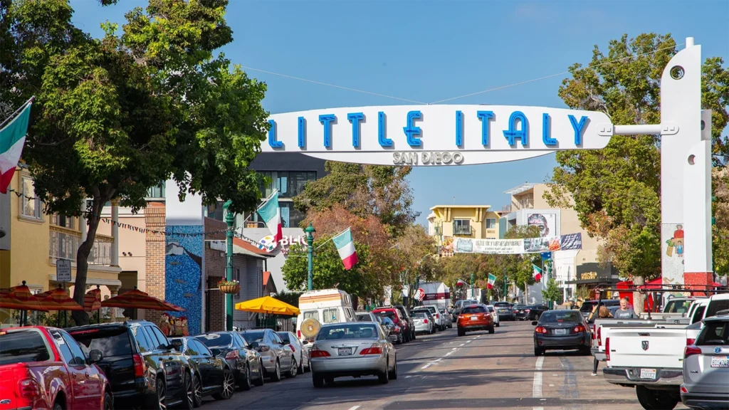 Street patios and cafes in Little Italy